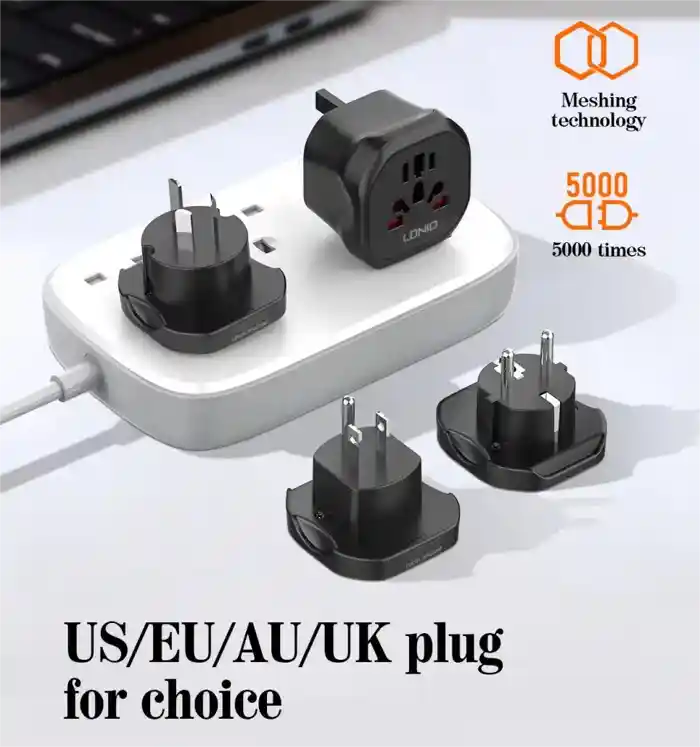 LDNIO Z7 Universal Travel Adapter Conversion Socket